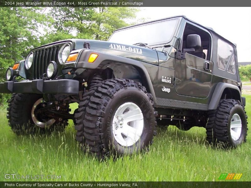 Moss Green Pearlcoat / Camouflage 2004 Jeep Wrangler Willys Edition 4x4