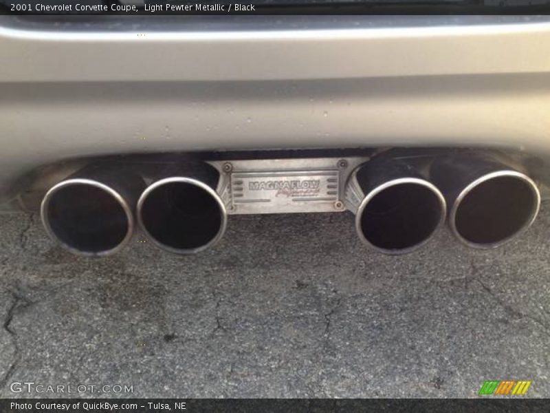 Light Pewter Metallic / Black 2001 Chevrolet Corvette Coupe