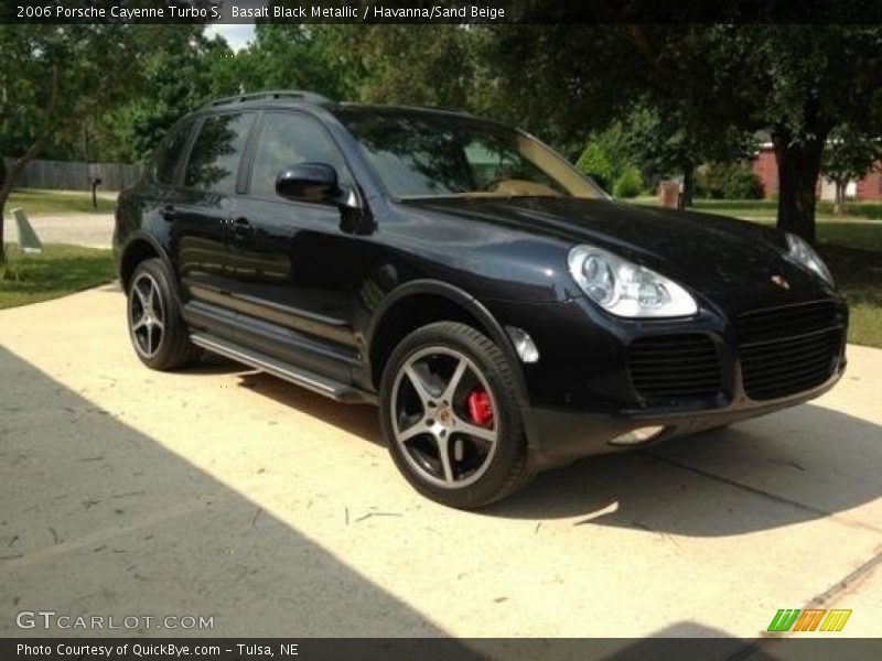 Basalt Black Metallic / Havanna/Sand Beige 2006 Porsche Cayenne Turbo S