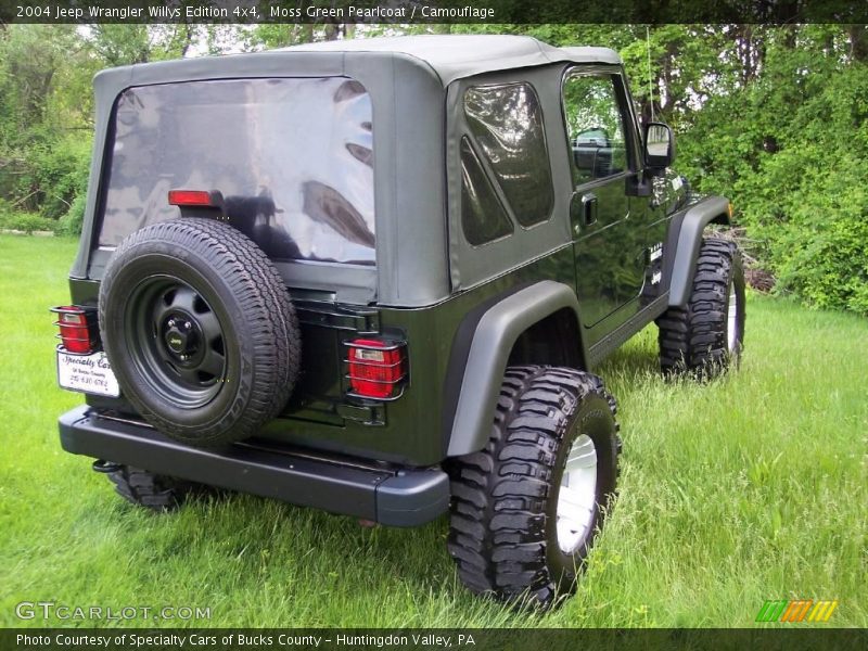Moss Green Pearlcoat / Camouflage 2004 Jeep Wrangler Willys Edition 4x4
