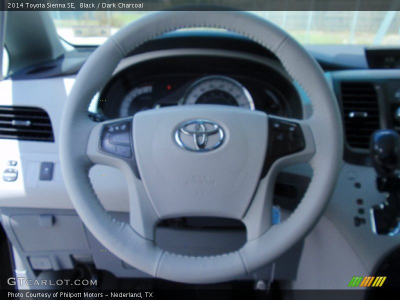 Black / Dark Charcoal 2014 Toyota Sienna SE