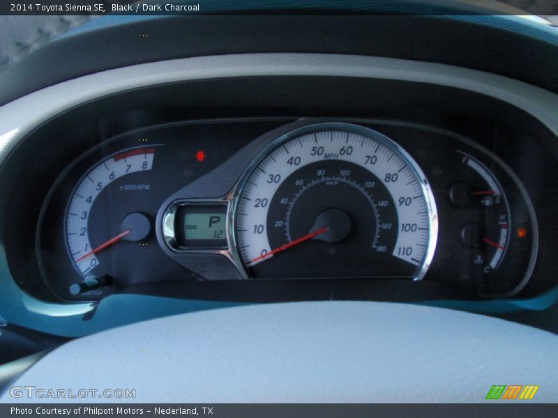 Black / Dark Charcoal 2014 Toyota Sienna SE