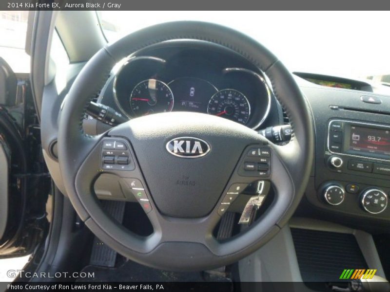 Aurora Black / Gray 2014 Kia Forte EX