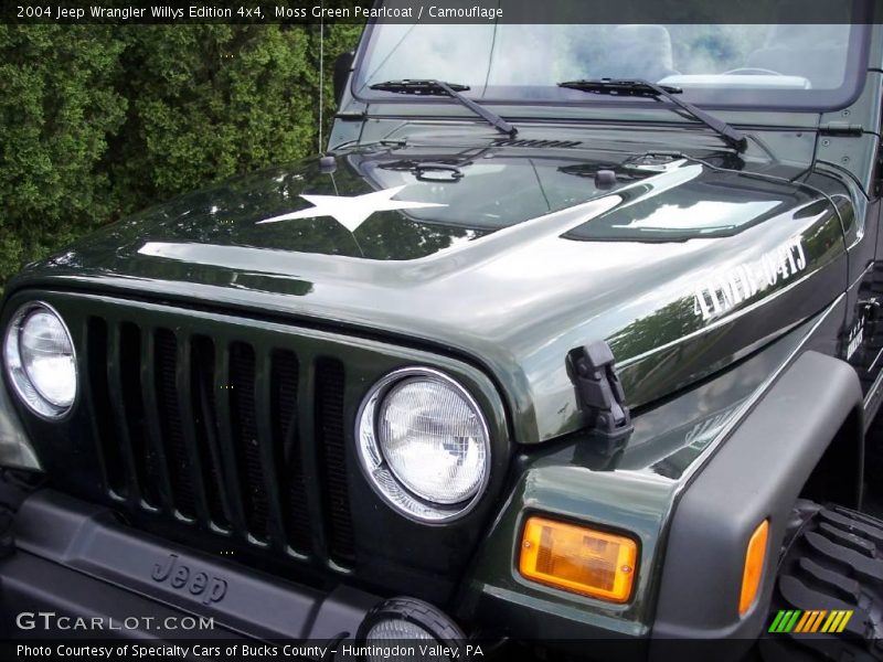 Moss Green Pearlcoat / Camouflage 2004 Jeep Wrangler Willys Edition 4x4