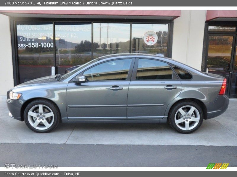 Titanium Grey Metallic / Umbra Brown/Quartz Beige 2008 Volvo S40 2.4i