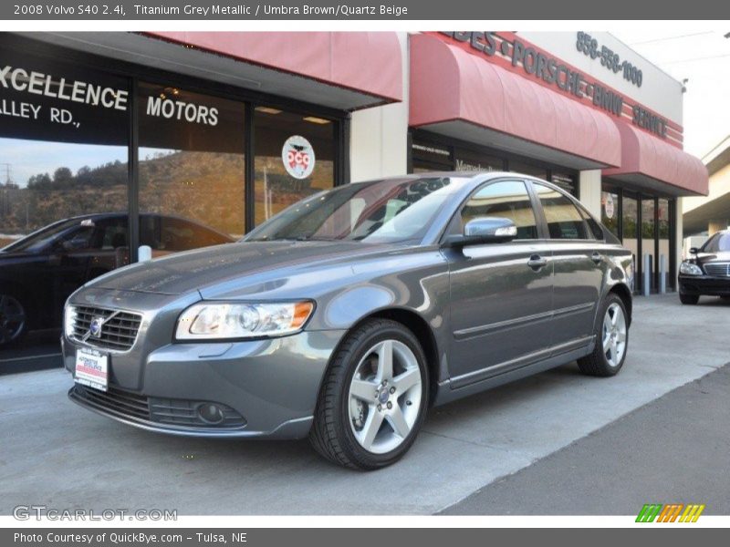 Titanium Grey Metallic / Umbra Brown/Quartz Beige 2008 Volvo S40 2.4i