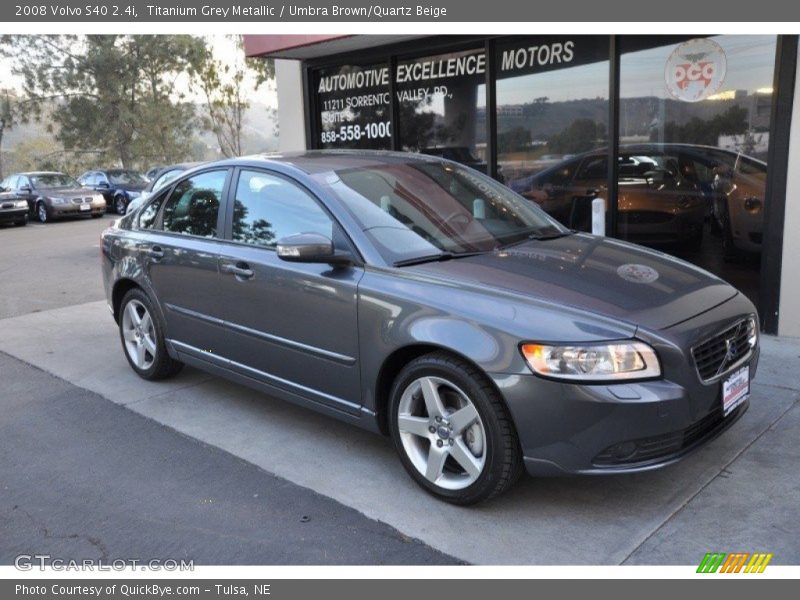 Titanium Grey Metallic / Umbra Brown/Quartz Beige 2008 Volvo S40 2.4i