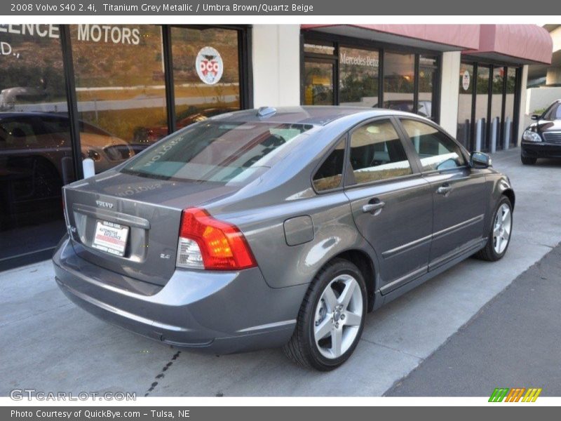 Titanium Grey Metallic / Umbra Brown/Quartz Beige 2008 Volvo S40 2.4i