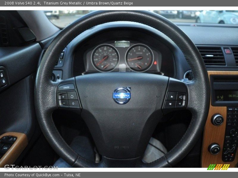 Titanium Grey Metallic / Umbra Brown/Quartz Beige 2008 Volvo S40 2.4i