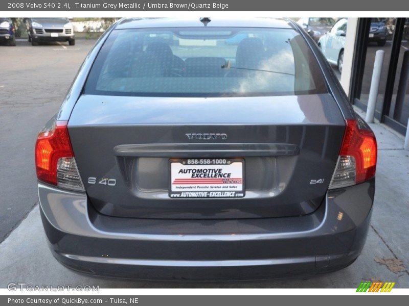 Titanium Grey Metallic / Umbra Brown/Quartz Beige 2008 Volvo S40 2.4i