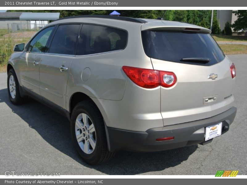 Gold Mist Metallic / Ebony/Ebony 2011 Chevrolet Traverse LT