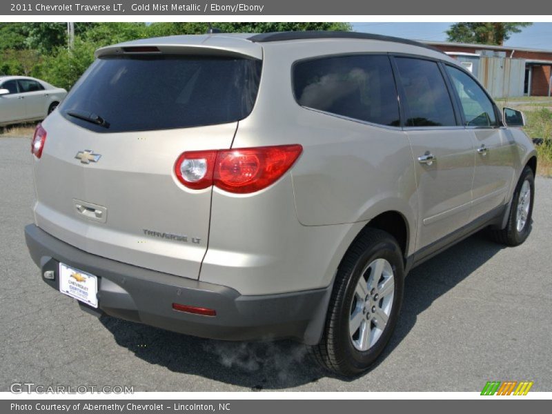 Gold Mist Metallic / Ebony/Ebony 2011 Chevrolet Traverse LT