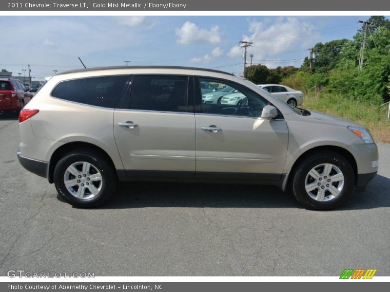 Gold Mist Metallic / Ebony/Ebony 2011 Chevrolet Traverse LT