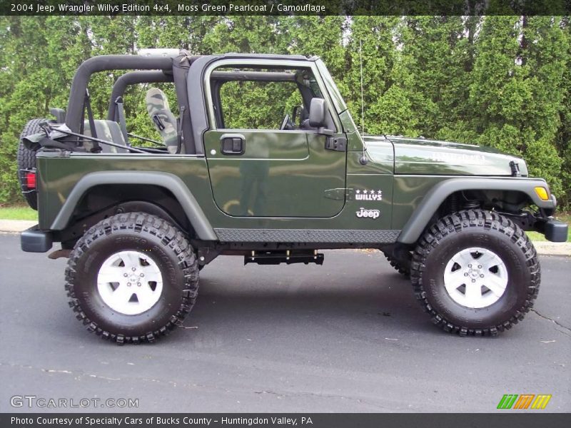 Moss Green Pearlcoat / Camouflage 2004 Jeep Wrangler Willys Edition 4x4