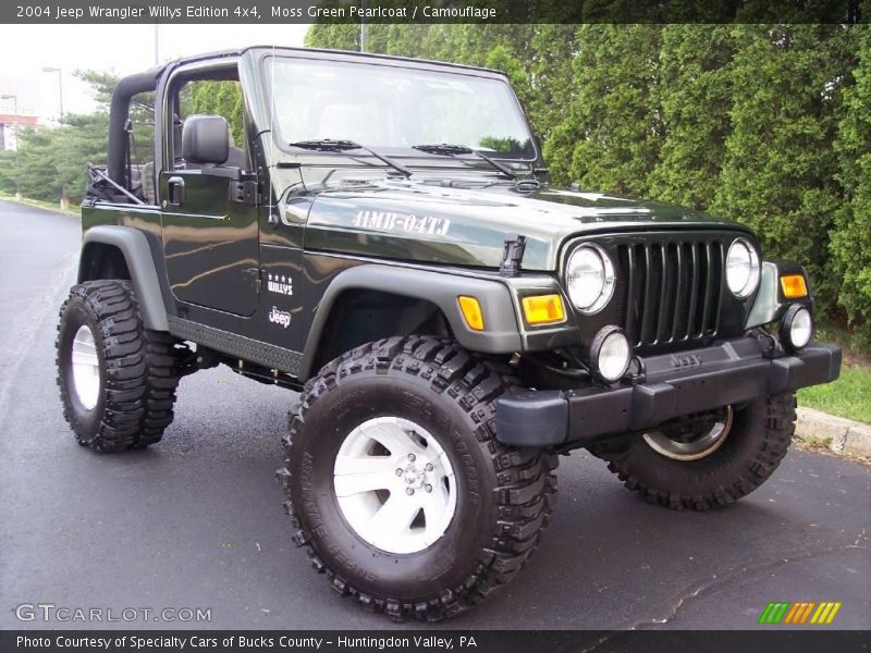 Moss Green Pearlcoat / Camouflage 2004 Jeep Wrangler Willys Edition 4x4