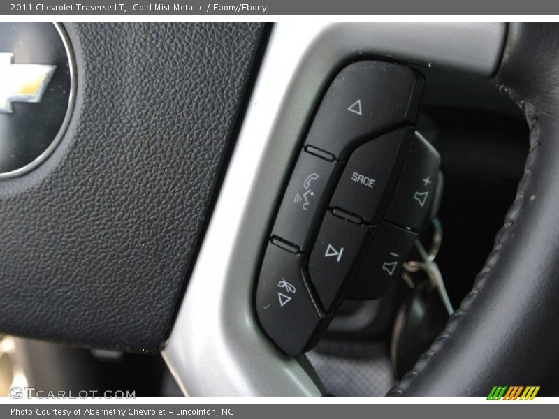 Gold Mist Metallic / Ebony/Ebony 2011 Chevrolet Traverse LT