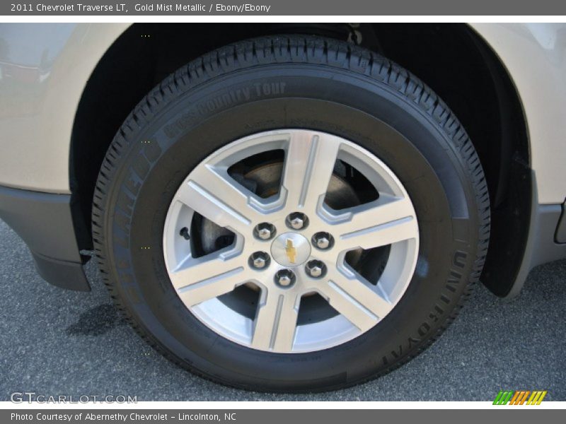 Gold Mist Metallic / Ebony/Ebony 2011 Chevrolet Traverse LT