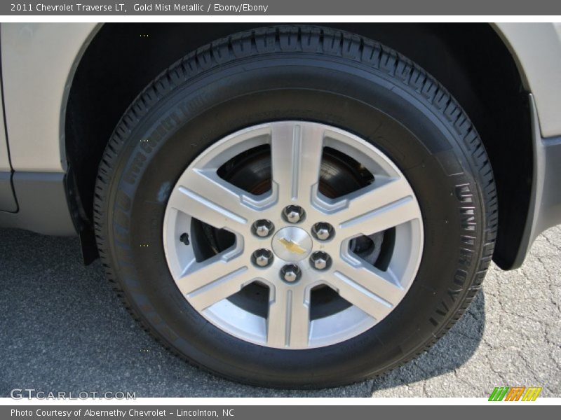 Gold Mist Metallic / Ebony/Ebony 2011 Chevrolet Traverse LT