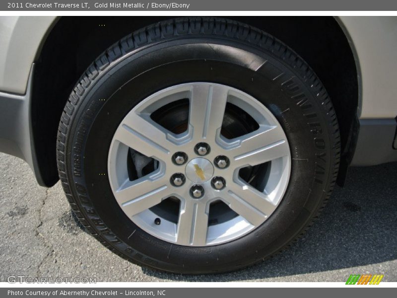 Gold Mist Metallic / Ebony/Ebony 2011 Chevrolet Traverse LT