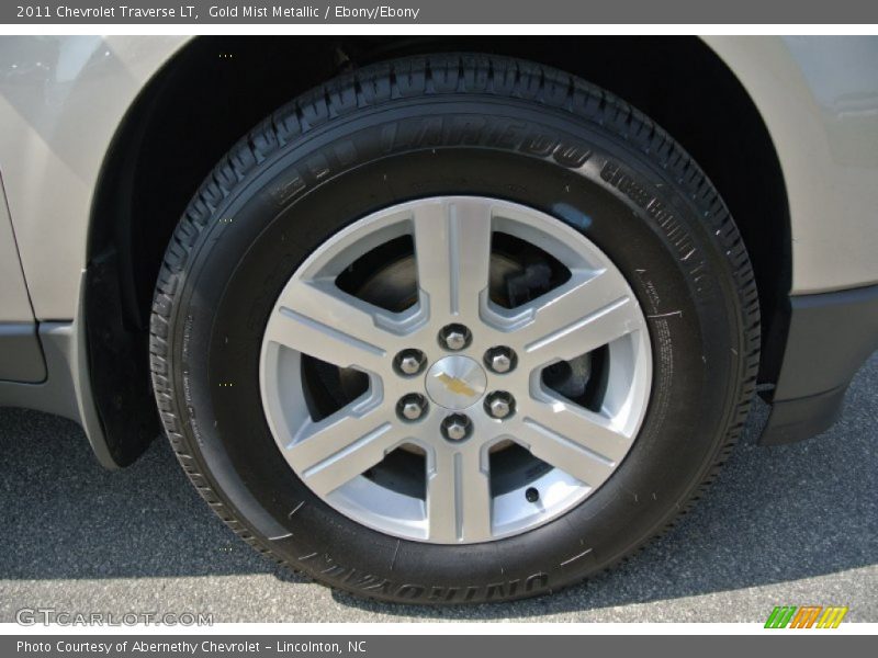 Gold Mist Metallic / Ebony/Ebony 2011 Chevrolet Traverse LT