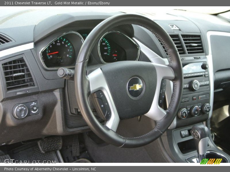 Gold Mist Metallic / Ebony/Ebony 2011 Chevrolet Traverse LT