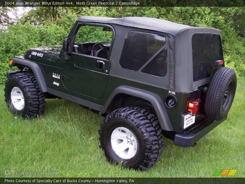 Moss Green Pearlcoat / Camouflage 2004 Jeep Wrangler Willys Edition 4x4