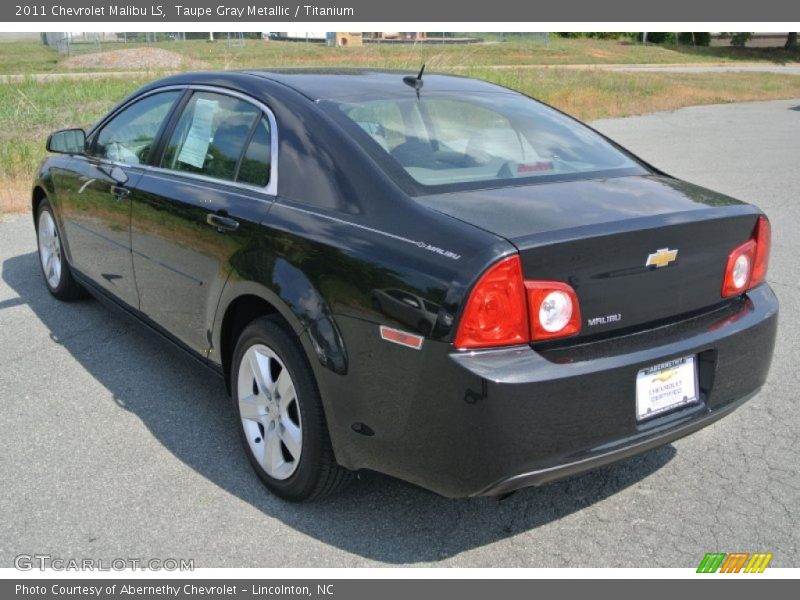 Taupe Gray Metallic / Titanium 2011 Chevrolet Malibu LS