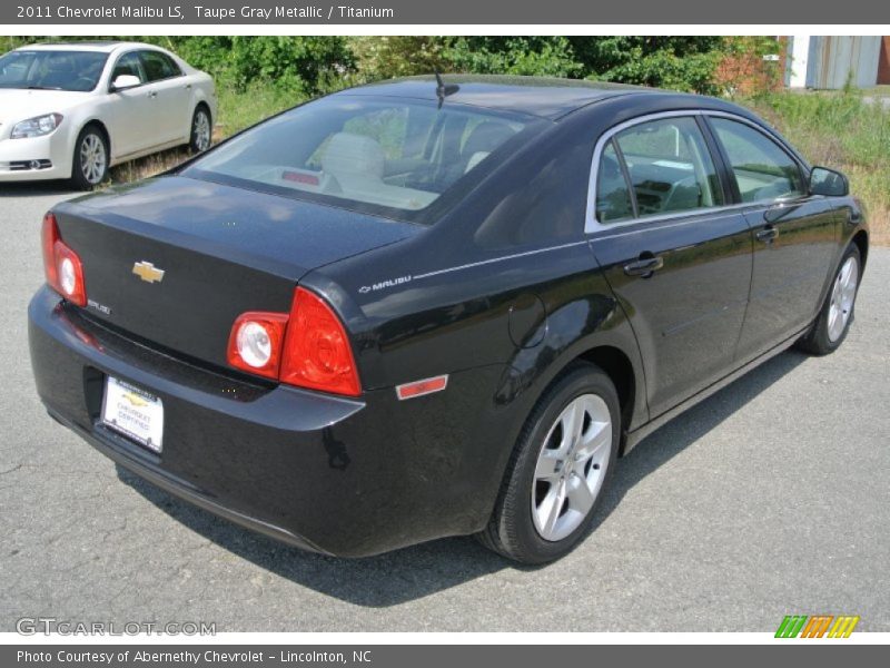 Taupe Gray Metallic / Titanium 2011 Chevrolet Malibu LS