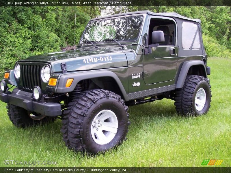 Moss Green Pearlcoat / Camouflage 2004 Jeep Wrangler Willys Edition 4x4