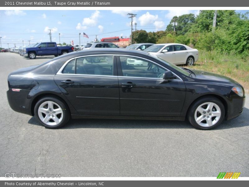 Taupe Gray Metallic / Titanium 2011 Chevrolet Malibu LS