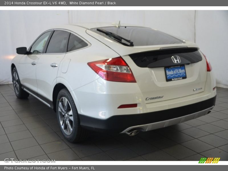 White Diamond Pearl / Black 2014 Honda Crosstour EX-L V6 4WD