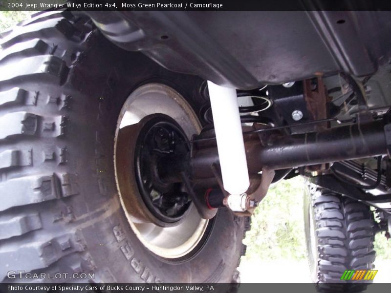 Undercarriage of 2004 Wrangler Willys Edition 4x4