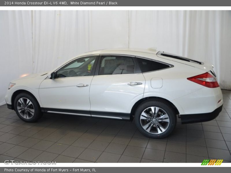 White Diamond Pearl / Black 2014 Honda Crosstour EX-L V6 4WD