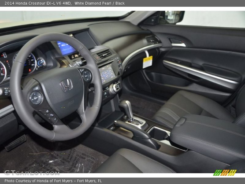 White Diamond Pearl / Black 2014 Honda Crosstour EX-L V6 4WD