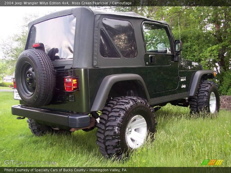 Moss Green Pearlcoat / Camouflage 2004 Jeep Wrangler Willys Edition 4x4