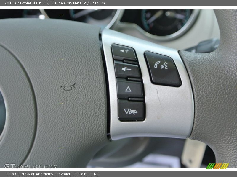 Taupe Gray Metallic / Titanium 2011 Chevrolet Malibu LS