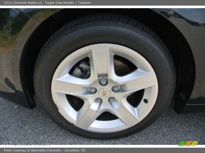 Taupe Gray Metallic / Titanium 2011 Chevrolet Malibu LS