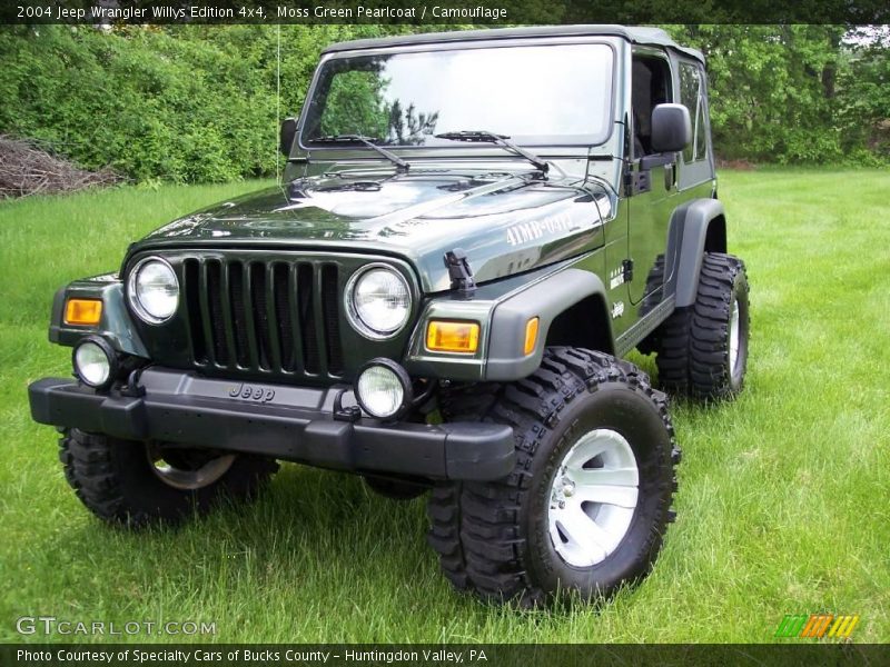 Moss Green Pearlcoat / Camouflage 2004 Jeep Wrangler Willys Edition 4x4