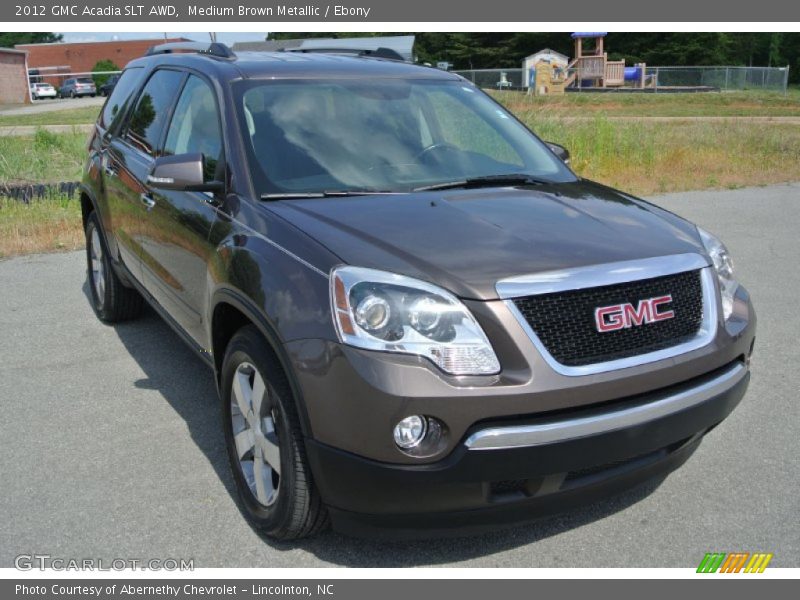 Medium Brown Metallic / Ebony 2012 GMC Acadia SLT AWD