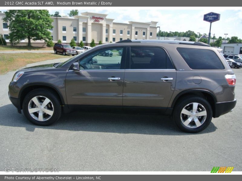 Medium Brown Metallic / Ebony 2012 GMC Acadia SLT AWD