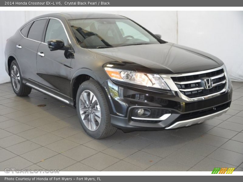 Crystal Black Pearl / Black 2014 Honda Crosstour EX-L V6