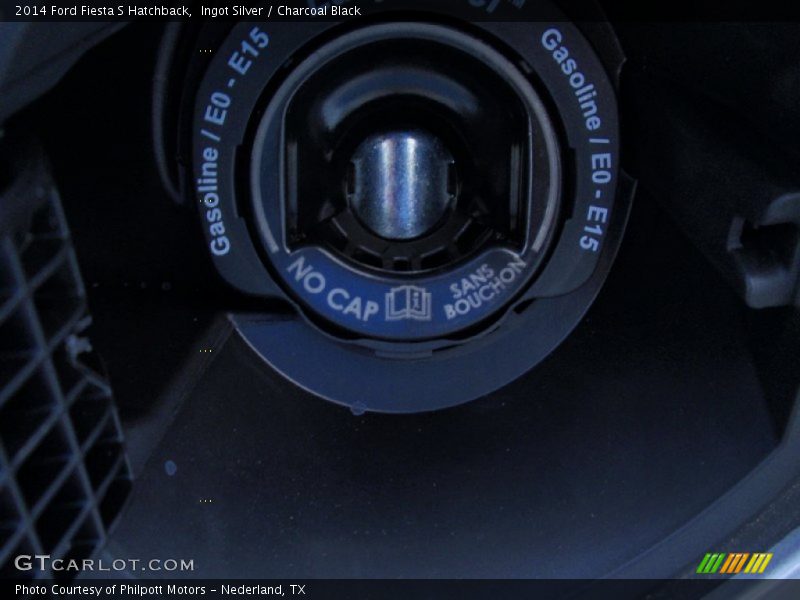 Ingot Silver / Charcoal Black 2014 Ford Fiesta S Hatchback