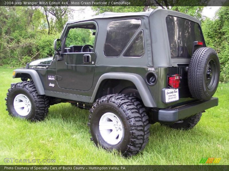 Moss Green Pearlcoat / Camouflage 2004 Jeep Wrangler Willys Edition 4x4