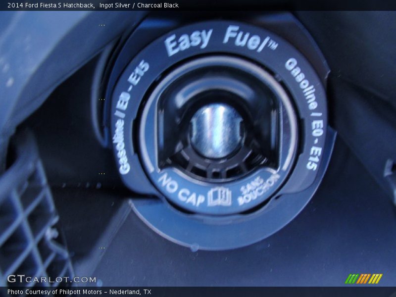 Ingot Silver / Charcoal Black 2014 Ford Fiesta S Hatchback