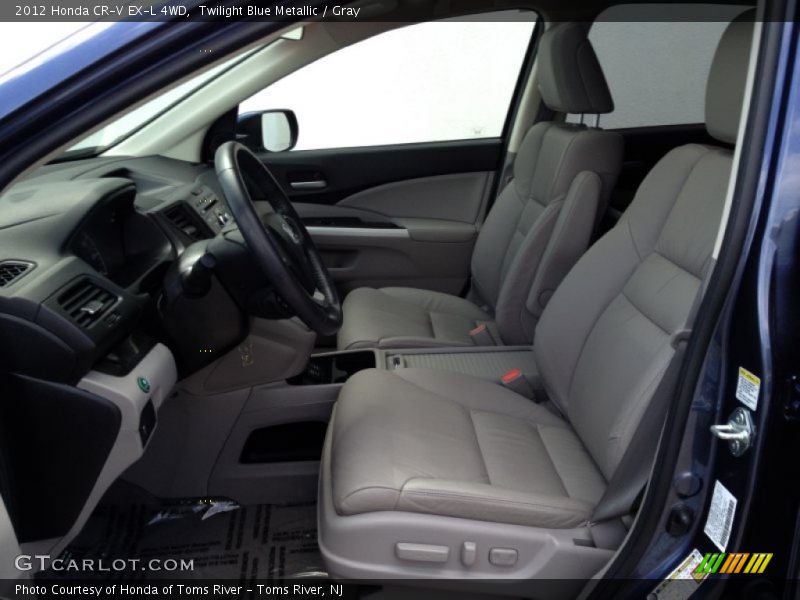 Twilight Blue Metallic / Gray 2012 Honda CR-V EX-L 4WD