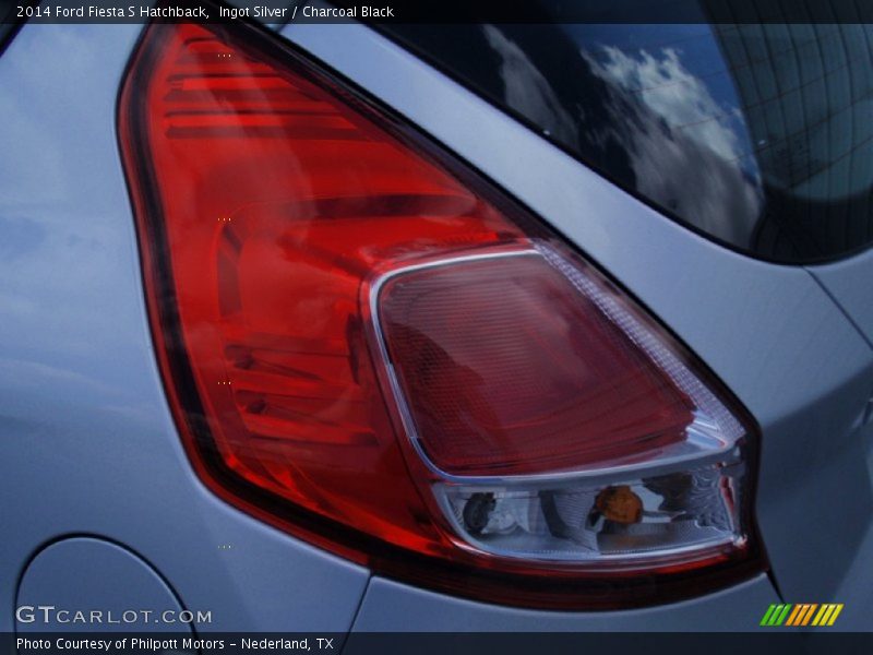 Ingot Silver / Charcoal Black 2014 Ford Fiesta S Hatchback