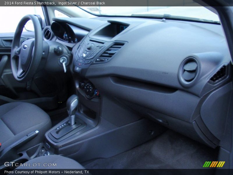 Ingot Silver / Charcoal Black 2014 Ford Fiesta S Hatchback