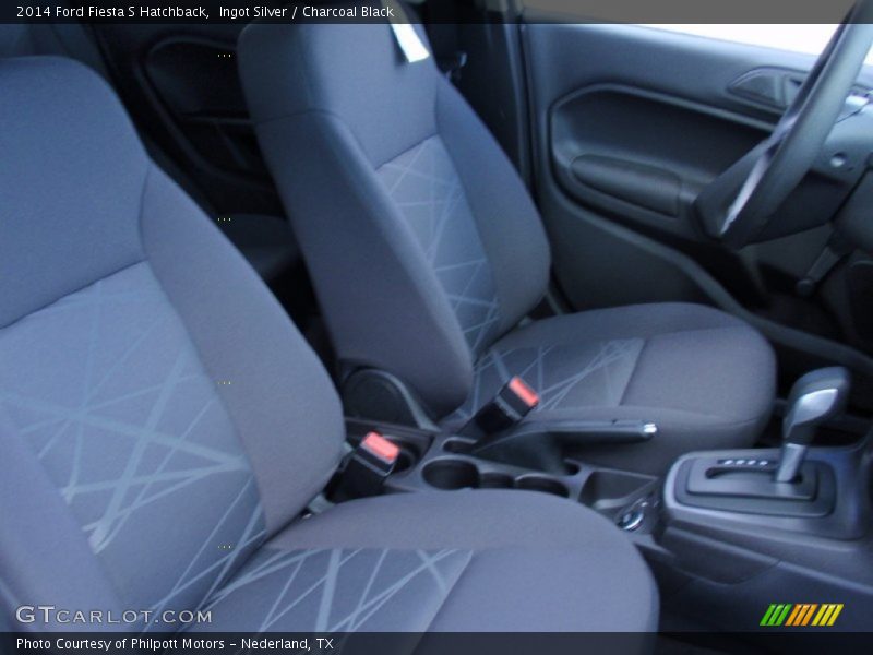 Ingot Silver / Charcoal Black 2014 Ford Fiesta S Hatchback