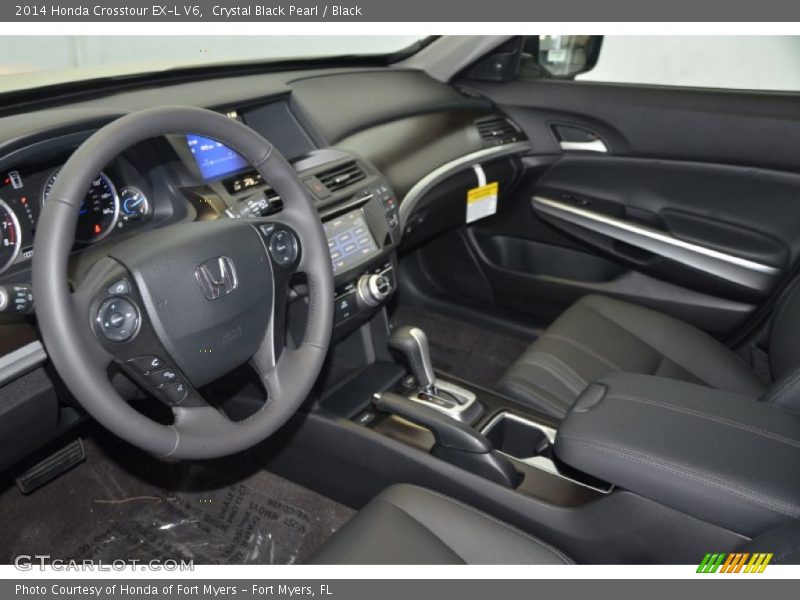 Crystal Black Pearl / Black 2014 Honda Crosstour EX-L V6