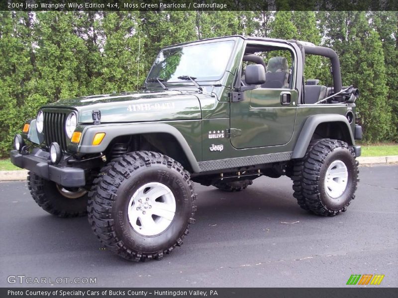 Moss Green Pearlcoat / Camouflage 2004 Jeep Wrangler Willys Edition 4x4